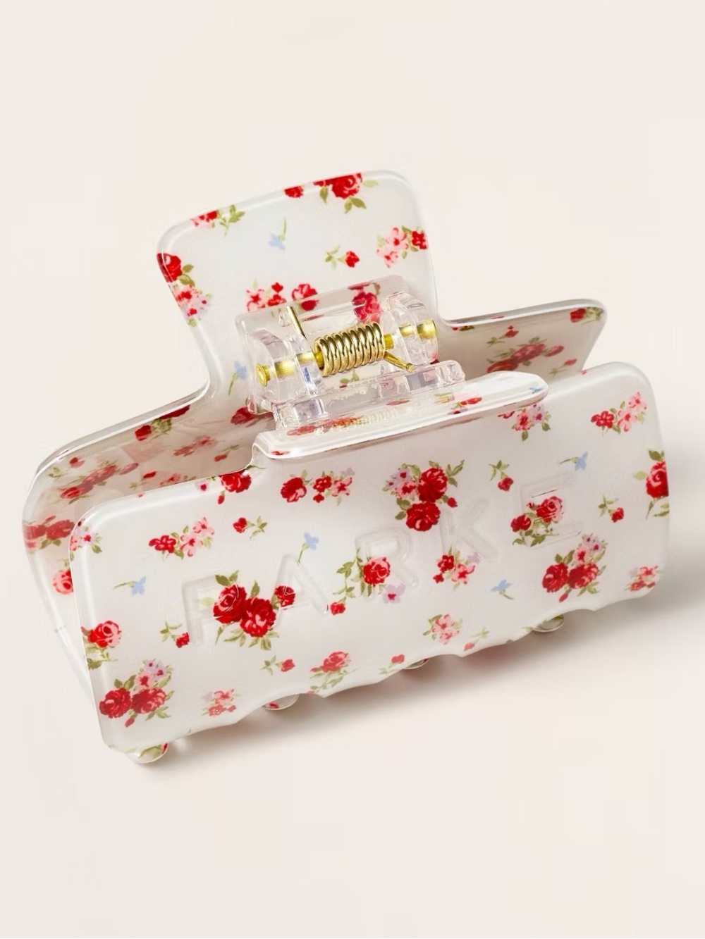 🤍 Claw Clip - Parke x Target Cream Floral NWT